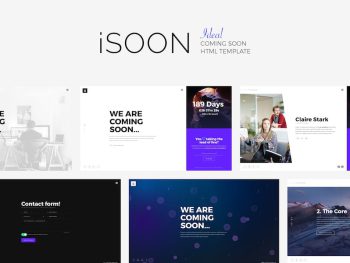 iSOON - Ideal Coming Soon Template Yazı Tipi