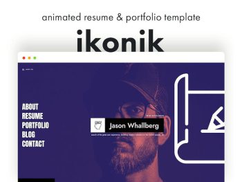 ikonik - Resume/CV Animated Template Yazı Tipi