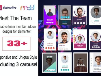 team member addon for elementor WordPress Eklentisi