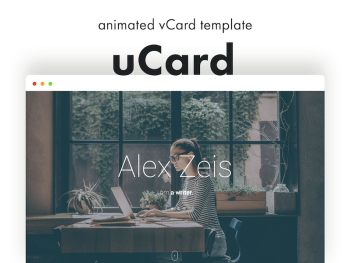 uCard - Animated vCard Template Yazı Tipi