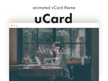 uCard - Animated vCard WordPress Teması