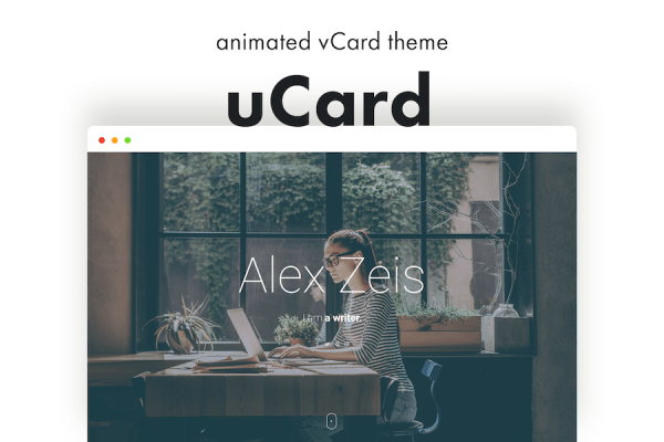 uCard - Animated vCard WordPress Teması